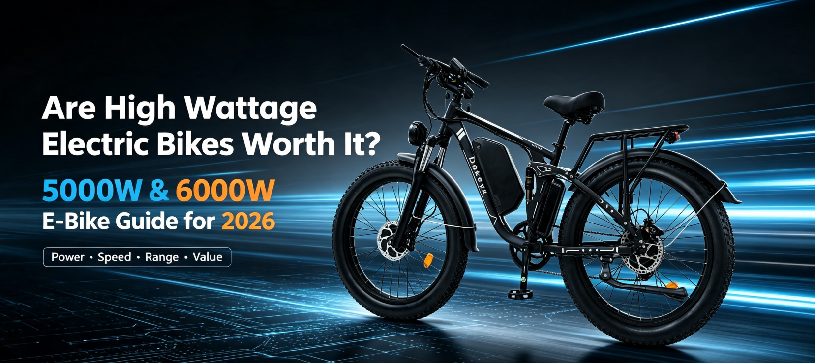 Are High Wattage Electric Bikes Worth It? 5000W & 6000W E-Bike Guide for 2026