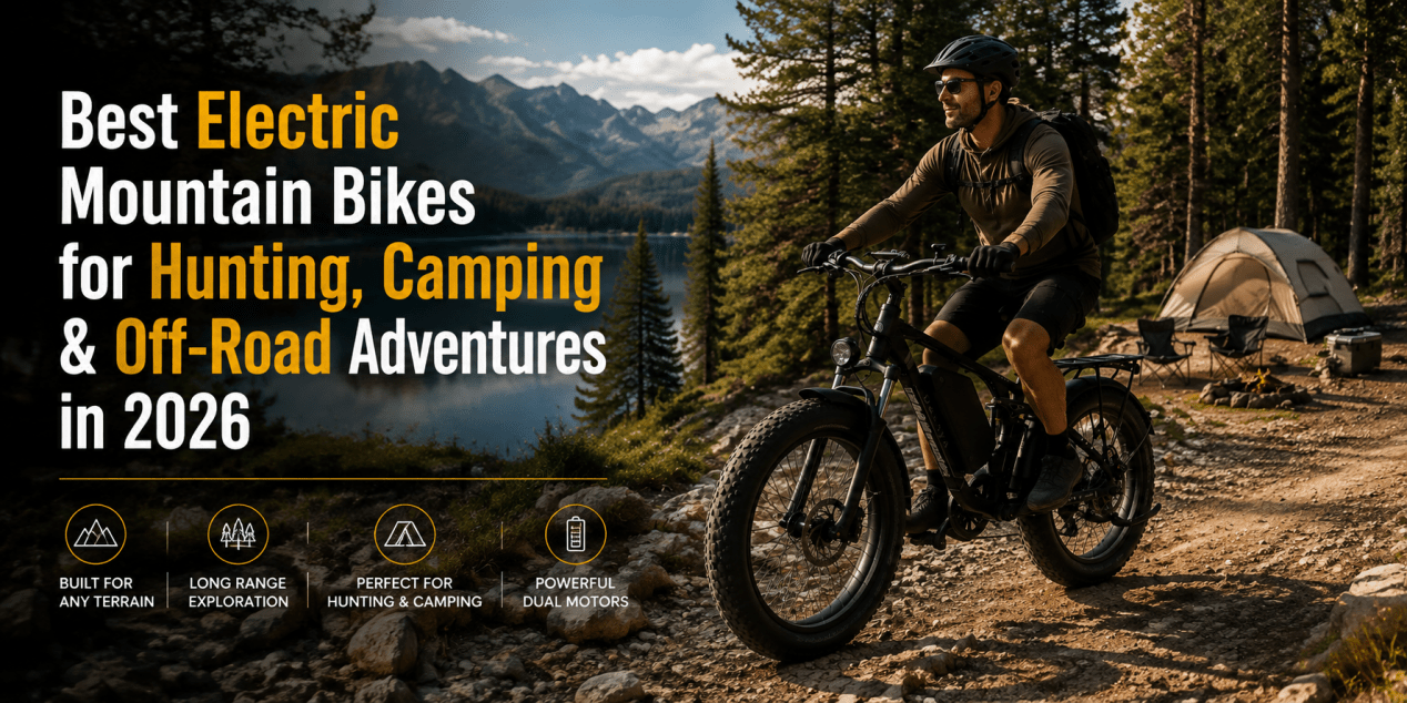 Best Electric Mountain Bikes for Hunting, Camping & Off-Road Adventures in 2026 - Dakeyabike