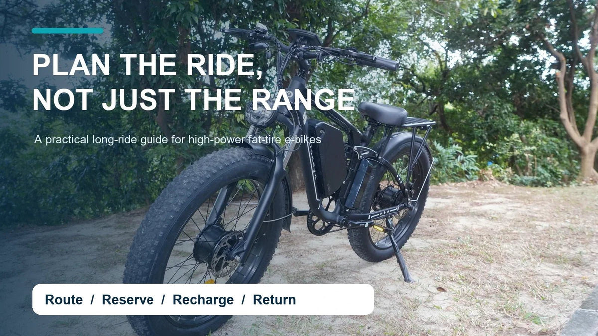 How to Plan a Long E-Bike Ride Without Running Out of Battery - Dakeyabike