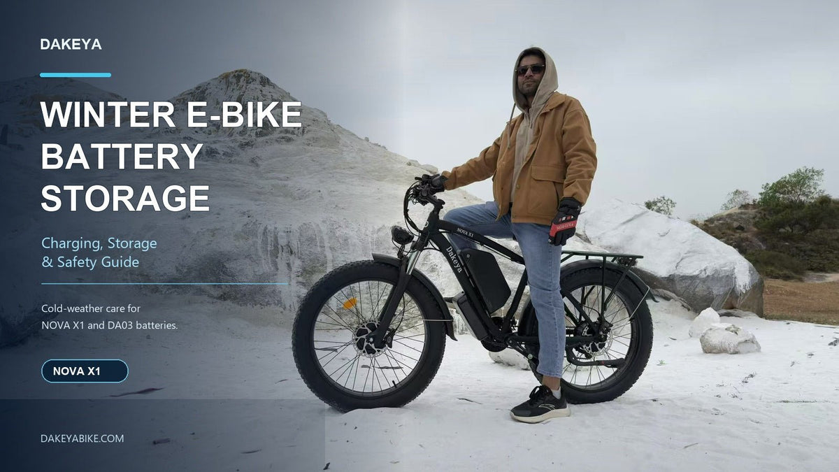 How to Store NOVA X1 & DA03 E-Bike Batteries for Winter - Dakeyabike