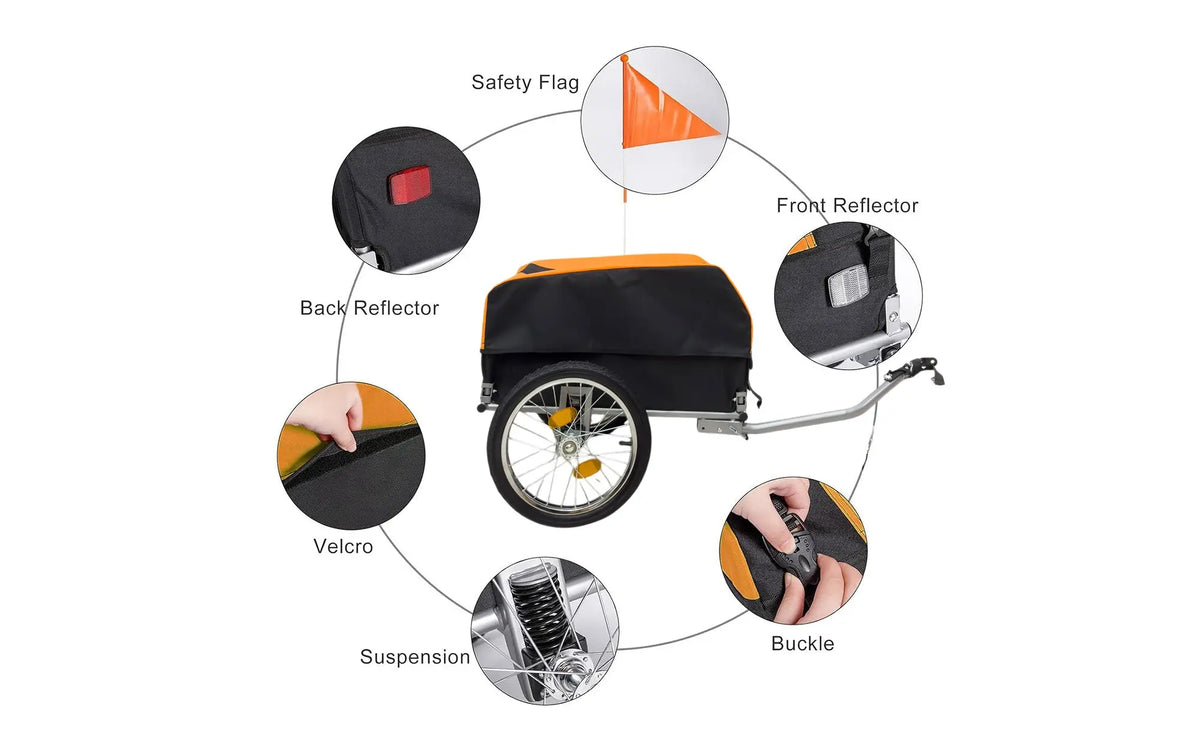 Bike & Scooter Mini Cargo Trailer - Accessories/Parts - Dakeyabike