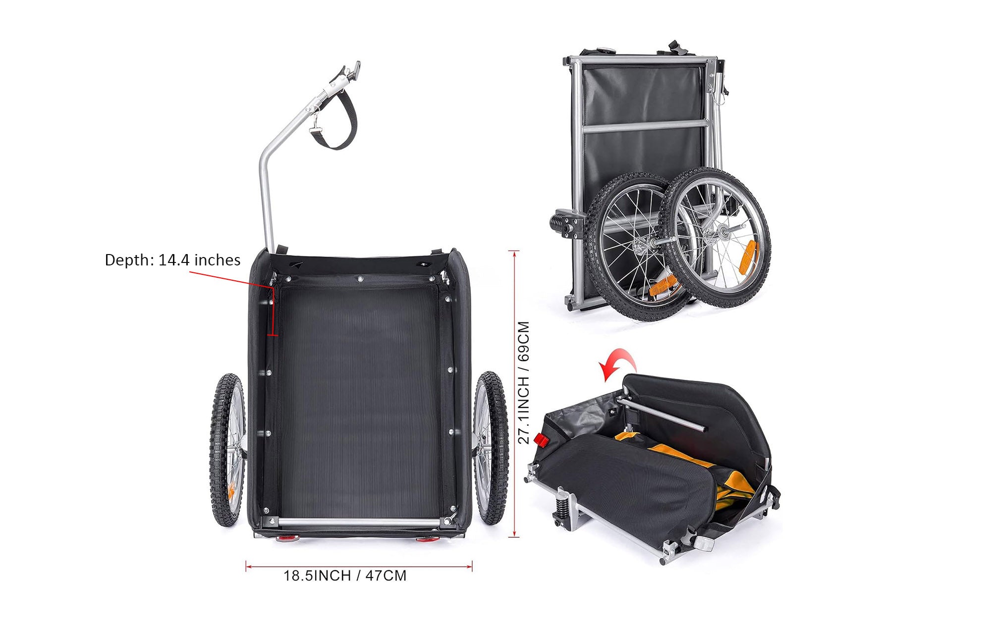 Bike & Scooter Mini Cargo Trailer