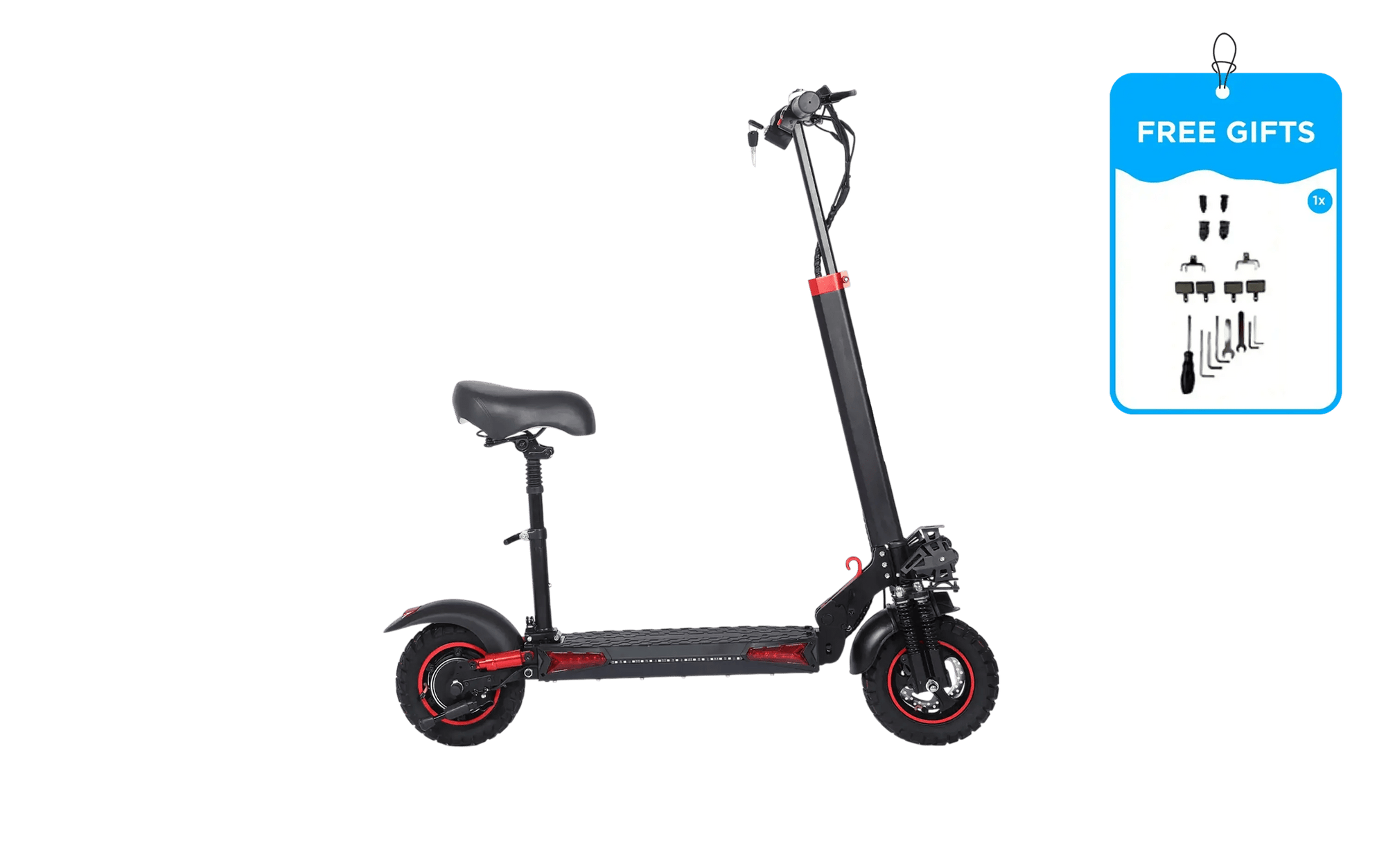 J11 Electric Scooter 1200W Foldable Off-Road eScooter, 33 MPH, 37-Mile Range - electric scooter - Dakeyabike
