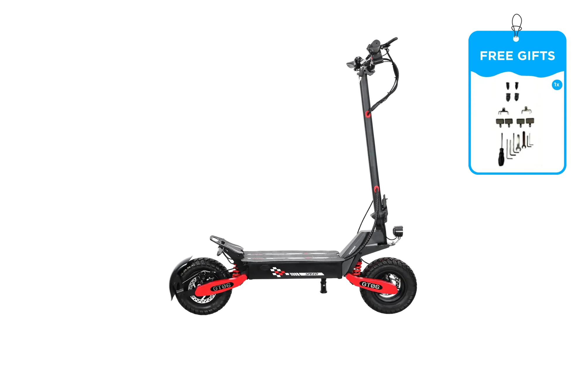 GT06 Electric Scooter – 1200W Single Motor | 32 MPH | 48V 23.4Ah Battery | 11” Off-Road Tires | Foldable