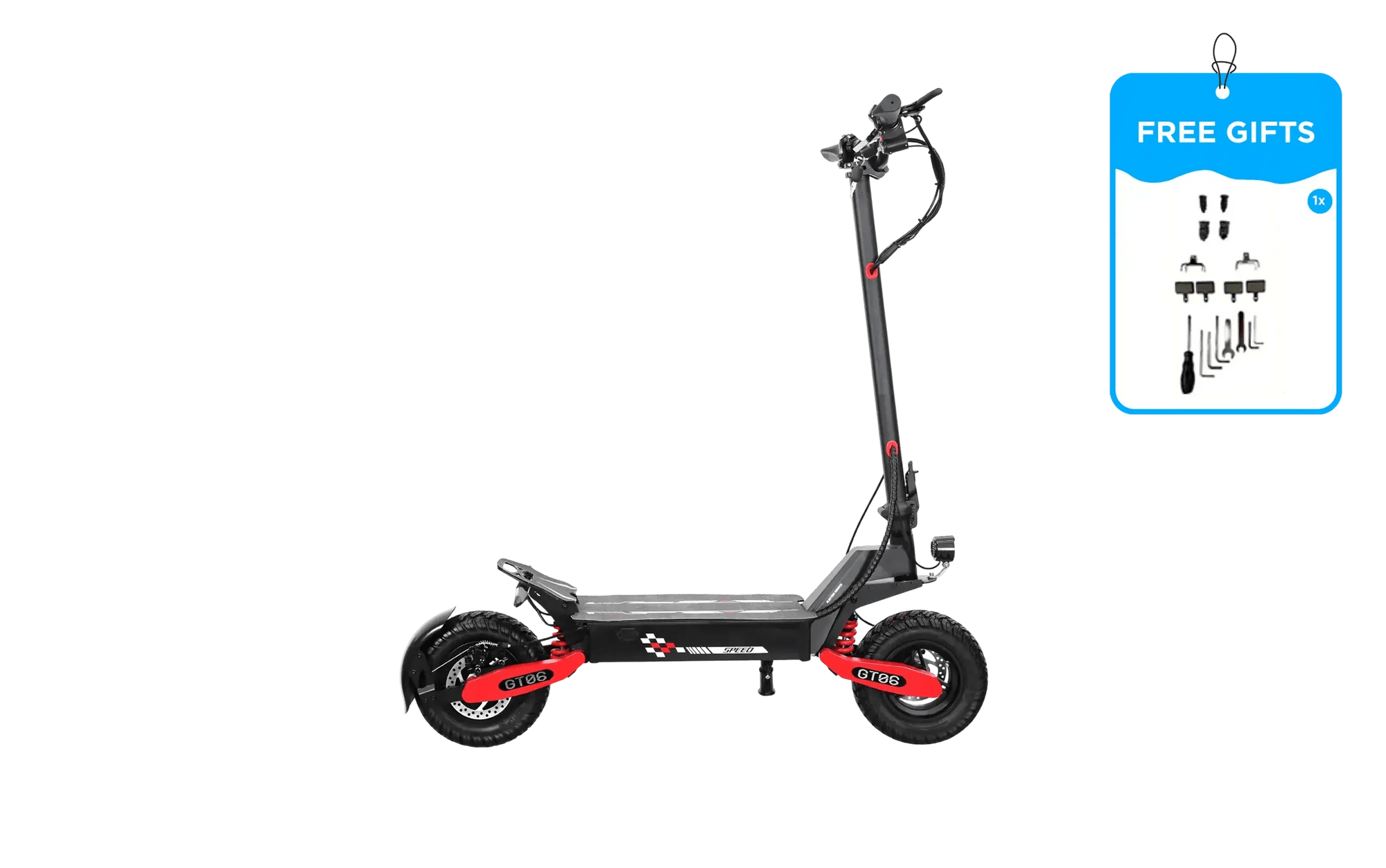 GT06 Electric Scooter – 1200W Single Motor | 32 MPH | 48V 23.4Ah Battery | 11” Off-Road Tires | Foldable - electric scooter - Dakeyabike