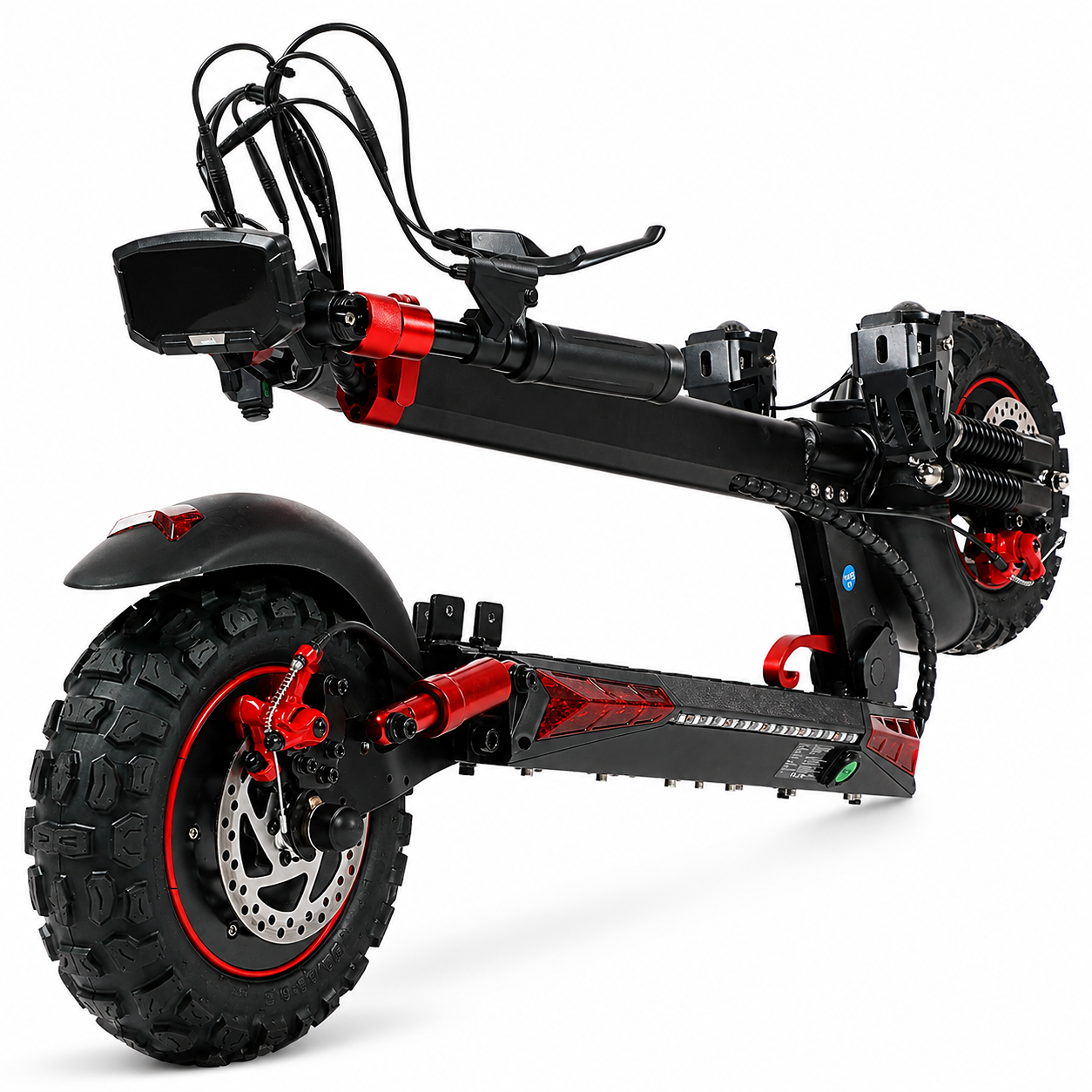 J11 Electric Scooter 1200W Foldable Off-Road eScooter, 48V 18Ah, 33 MPH, 37-Mile Range