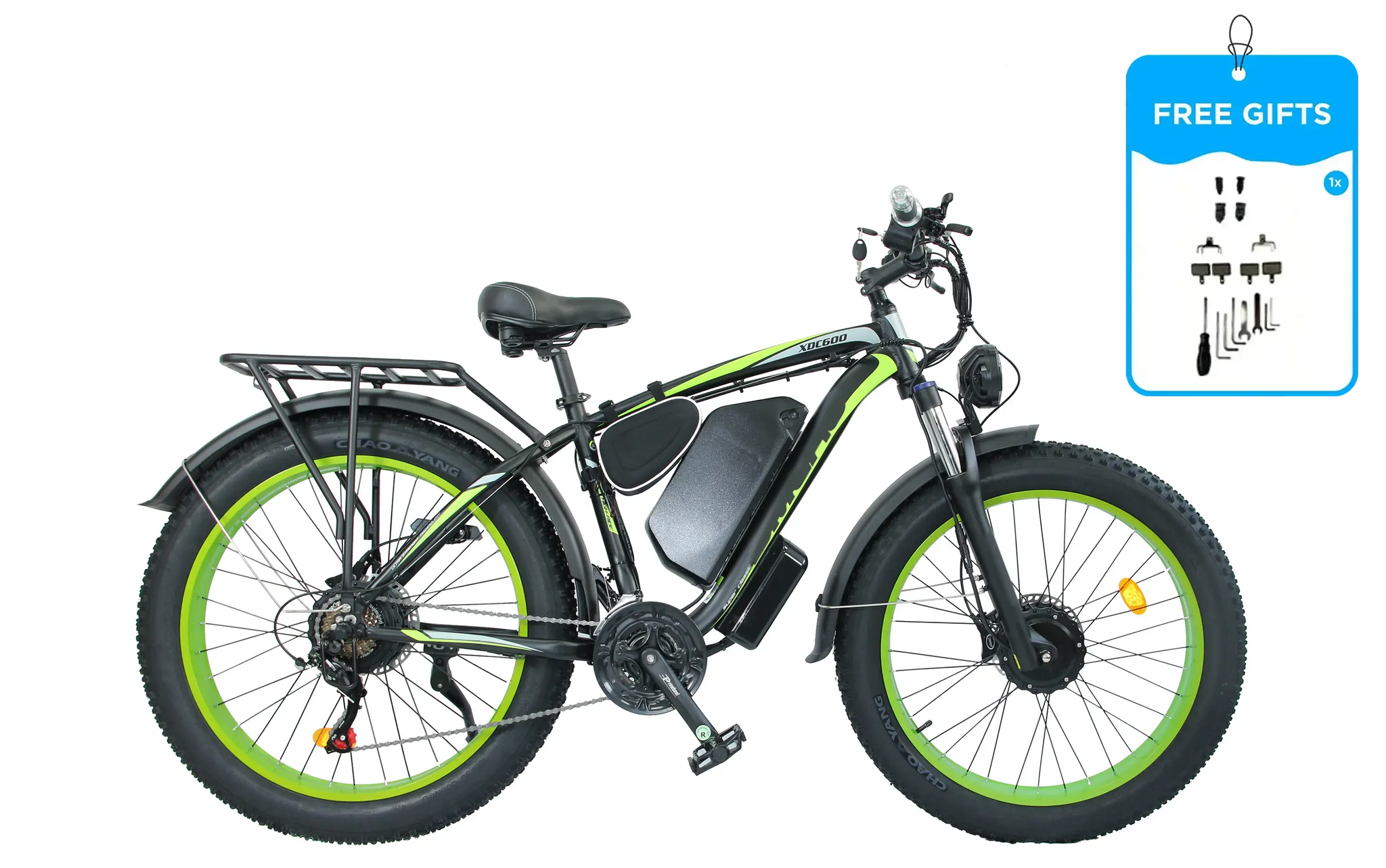XDC600 – 3000W 52V Fat Tire Electric Bike | 45 MPH UL Certified