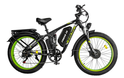 Finder 26 Fat Tire Electric Bike – Dual 5000W Motors | 45 MPH, 65-75 Mile Range