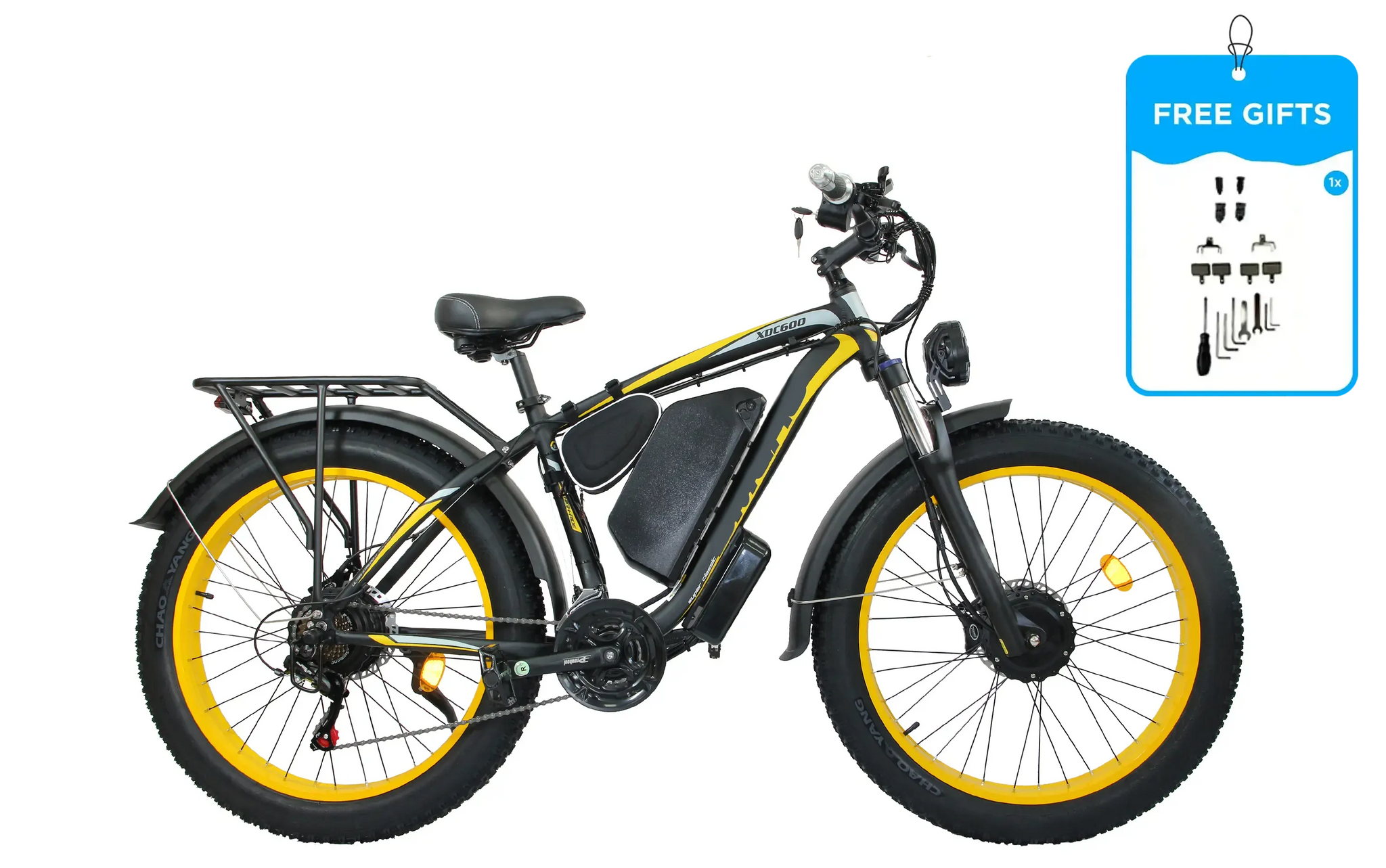 XDC600 – 3000W 52V Fat Tire Electric Bike | 45 MPH UL Certified