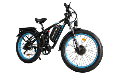 Finder 26 Fat Tire Electric Bike – Dual 5000W Motors | 45 MPH, 65-75 Mile Range