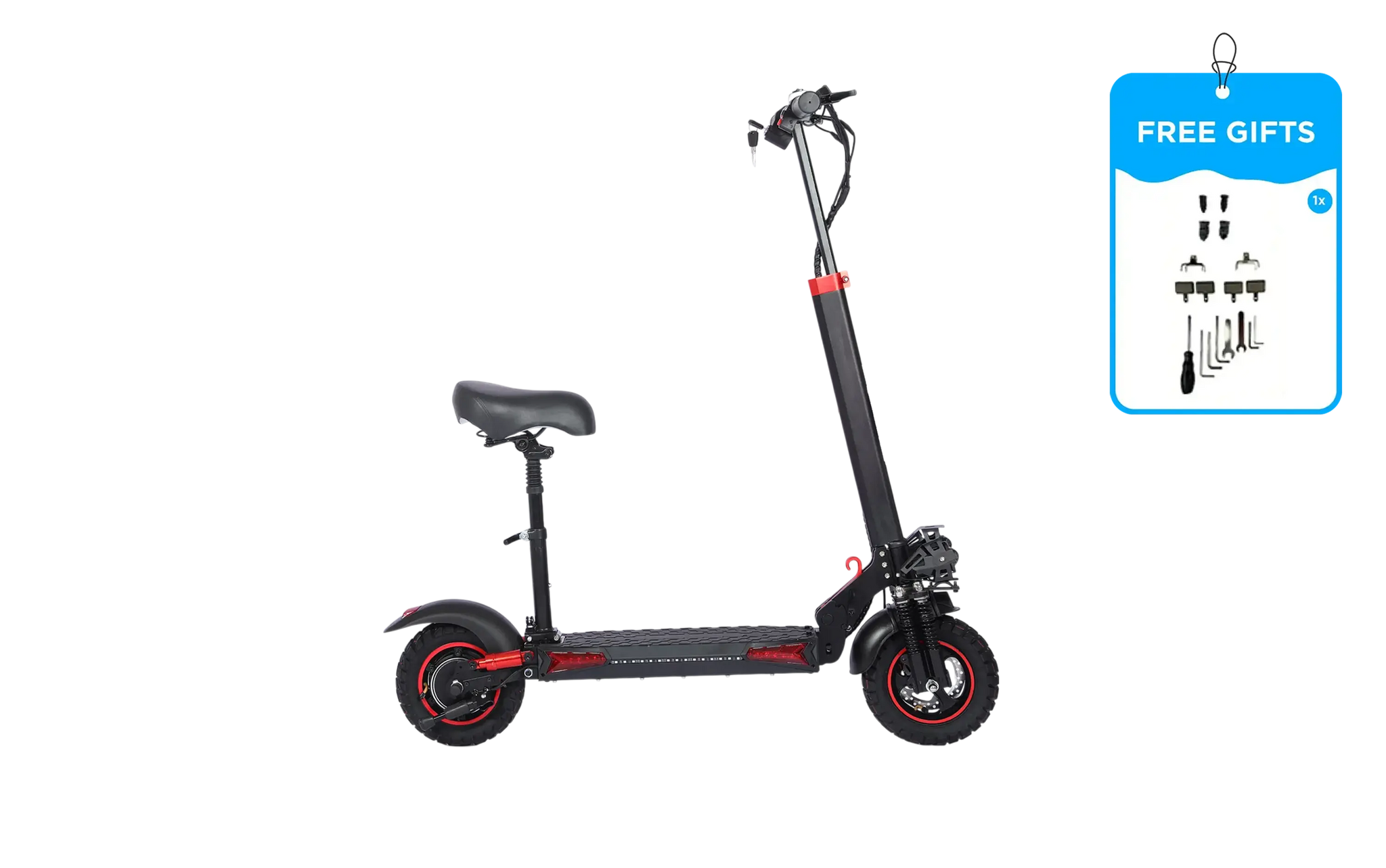 J11 Electric Scooter 1200W Foldable Off-Road eScooter, 33 MPH, 37-Mile Range