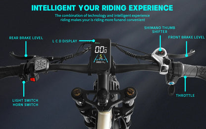 Dakeya MX500 – 4000W Dual Motor Fat Tire Electric Bike | 40 MPH
