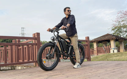 Dakeya Da03 Dual Motor Electric Mountain Bike 5000W - Full Suspension, UL2849 Certified Off-Road Fat Tire