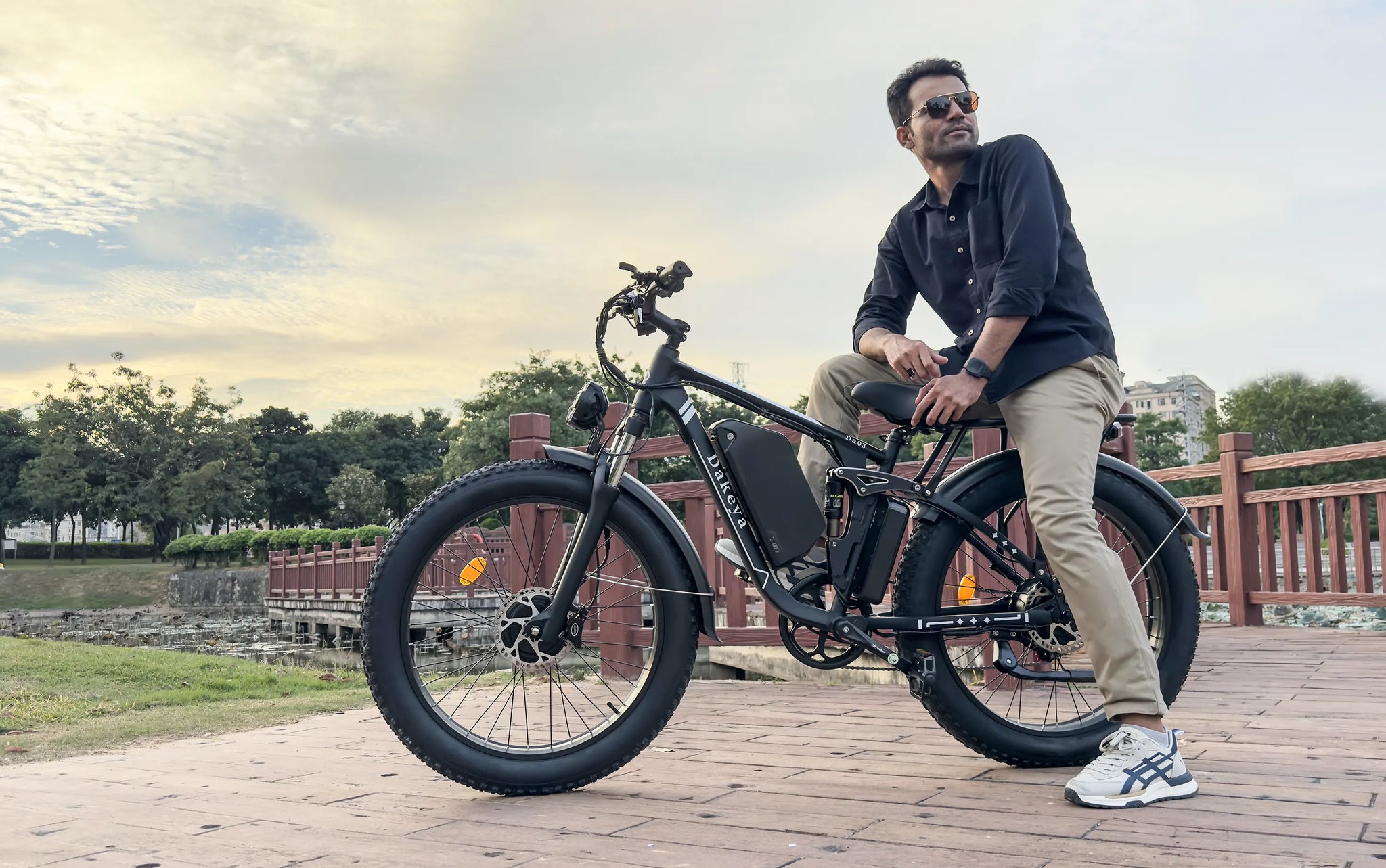 Dakeya Da03 Dual Motor Electric Mountain Bike 5000W - Full Suspension, UL2849 Certified Off-Road Fat Tire