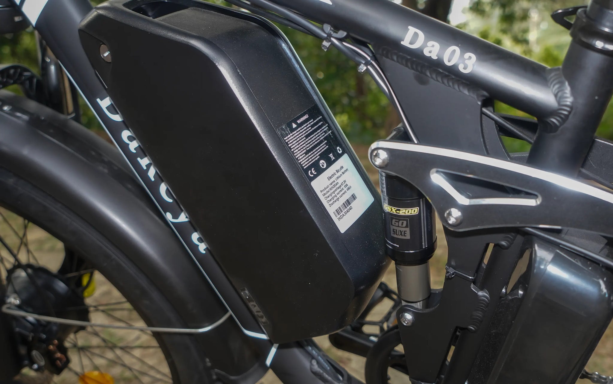 Dakeya Da03 Dual Motor Electric Mountain Bike 5000W - Full Suspension, UL2849 Certified Off-Road Fat Tire