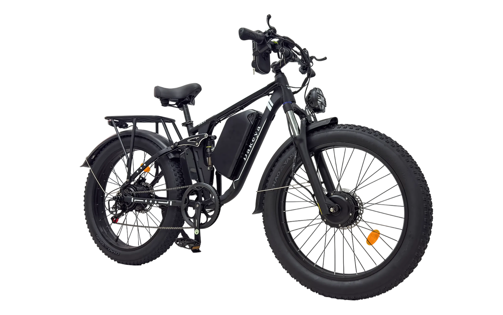 Dakeya Da03 Dual Motor Electric Mountain Bike 5000W - Full Suspension, UL2849 Certified Off-Road Fat Tire