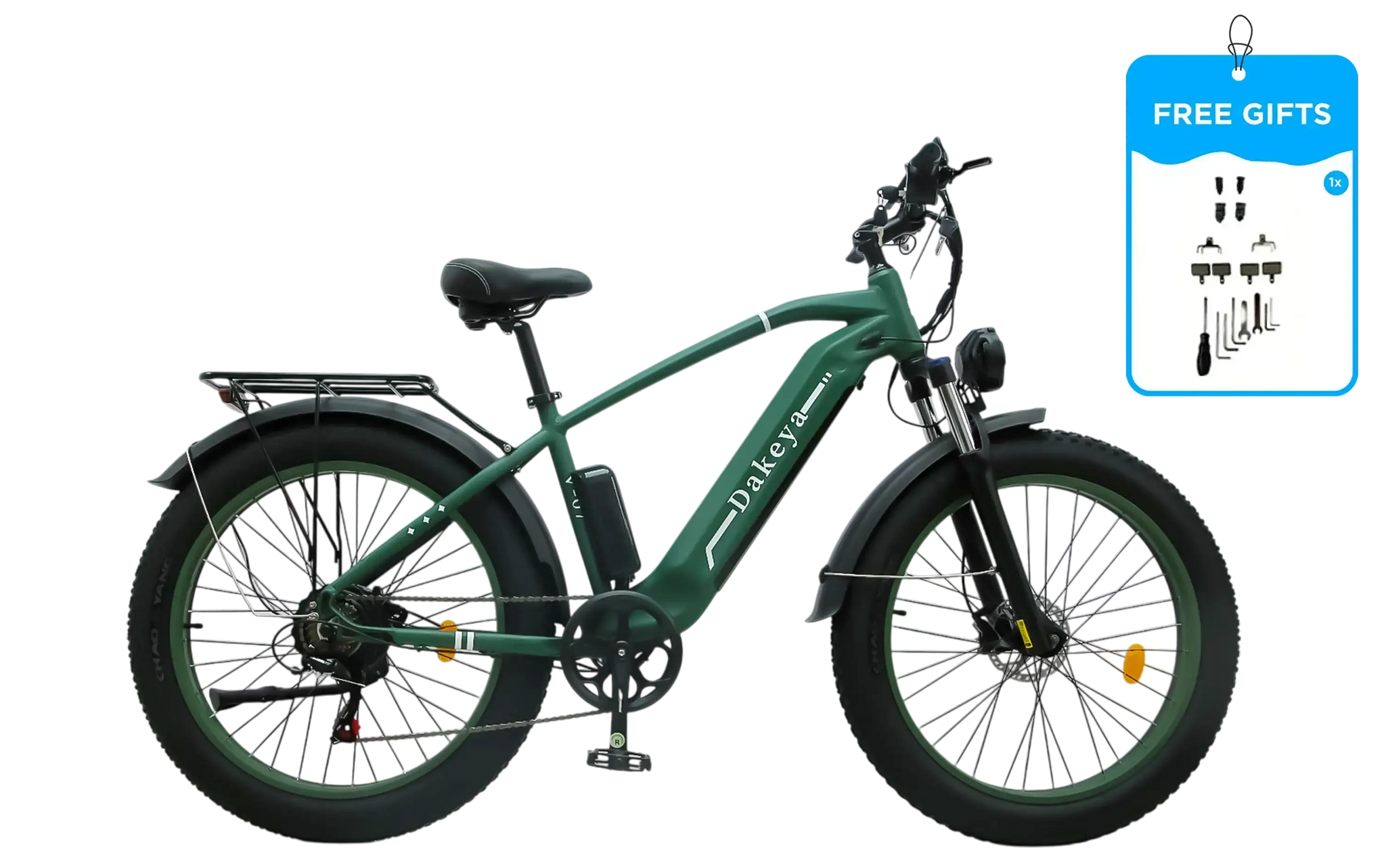 Dakeya V07 – 1600W Fat Tire Electric Bike 26" | 31 MPH