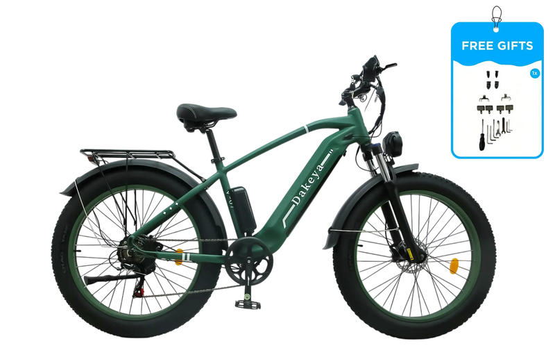 2. Dakeya V07 Fat Tire Electric Bike – 1600W