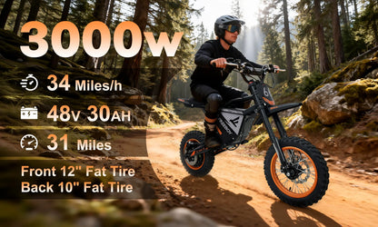 Dakeya 3000W Dirt Electric Bike Y66 – Powered by Freeboy Off-Road eBike