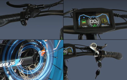 Finder 26 Fat Tire Electric Bike – Dual 5000W Motors | 45 MPH, 65-75 Mile Range