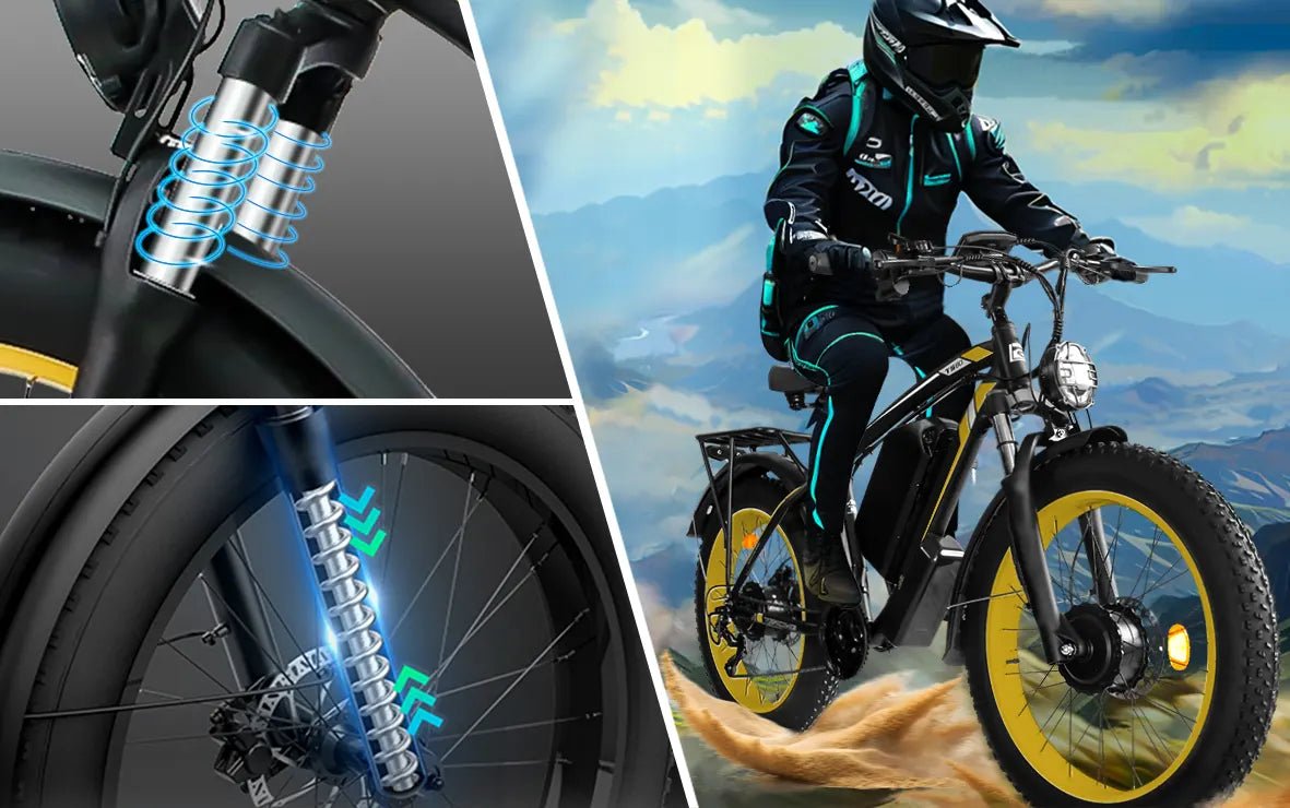 TS60 5000W Fat Tire Electric Bike – Dual Motor eBike USA Blue